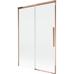 Mexen Rox dvojkrídlová posuvná vaňová zástenka 120 x 150 cm, transparentná, ružové zlato - 8C9-120-001-60-00
