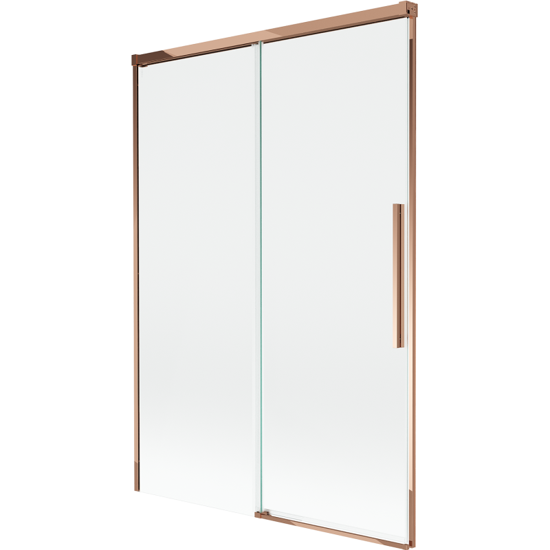 Mexen Rox sprchový paravan 2-krídlový posuvný 120 x 150 cm, transparentný, ružové zlato - 8C9-120-001-60-00