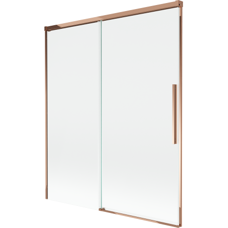 Mexen Rox posuvná vaňová zástena 2-krídlová 140 x 150 cm, transparentná, ružové zlato - 8C9-140-001-60-00