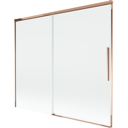 Mexen Rox dvojkrídlový posuvný vaňový paraván 180 x 150 cm, transparentný, ružové zlato - 8C9-180-001-60-00