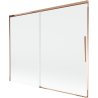 Mexen Rox vaňa zástenovy posuvný dvojkrídlový 190 x 150 cm, transparentný, ružové zlato - 8C9-190-001-60-00