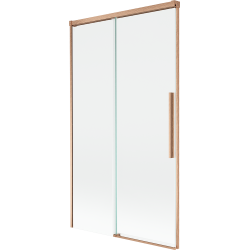 Mexen Rox posuvná vanová zábrana 2-krídlová 100 x 150 cm, transparentná, brúsená meď - 8C9-100-001-65-00