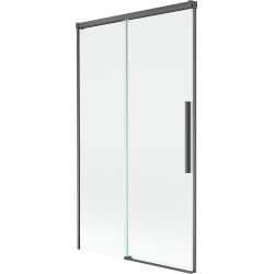 Mexen Rox sprchová zástena vaňová, 2-krídlová posuvná 100 x 150 cm, transparentná, brúsená gun gray