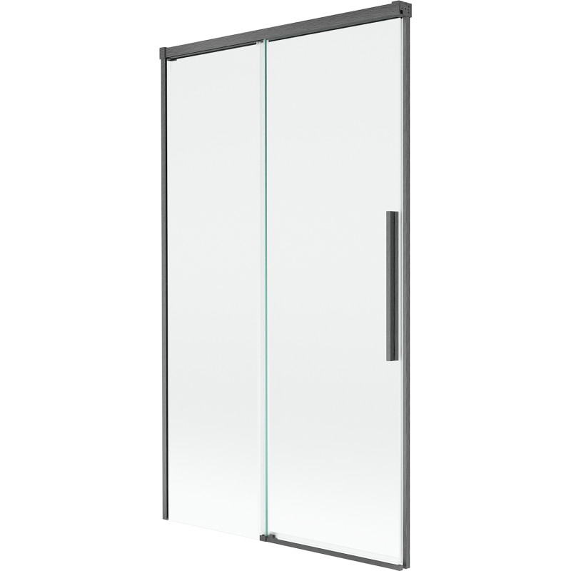Mexen Rox sprchová zástena vaňová, 2-krídlová posuvná 100 x 150 cm, transparentná, brúsená gun gray