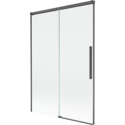 Mexen Rox dvojdielna vaňová zástena, posuvná 120 x 150 cm, transparentná, brúsená gun gray - 8C9-120-001-66-00