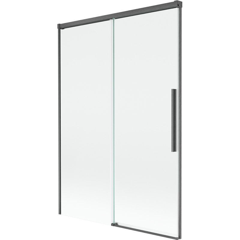 Mexen Rox dvojdielna vaňová zástena, posuvná 120 x 150 cm, transparentná, brúsená gun gray - 8C9-120-001-66-00