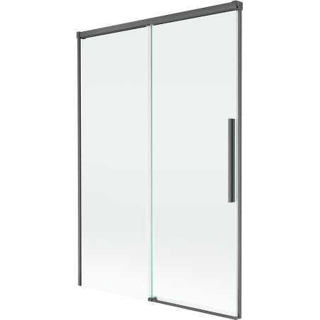 Mexen Rox dvojdielna vaňová zástena, posuvná 120 x 150 cm, transparentná, brúsená gun gray - 8C9-120-001-66-00