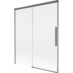 Mexen Rox vane sprchové dvere 2-krídlové posuvné 140 x 150 cm, transparentné, brúsená gun gray - 8C9-140-001-66-00