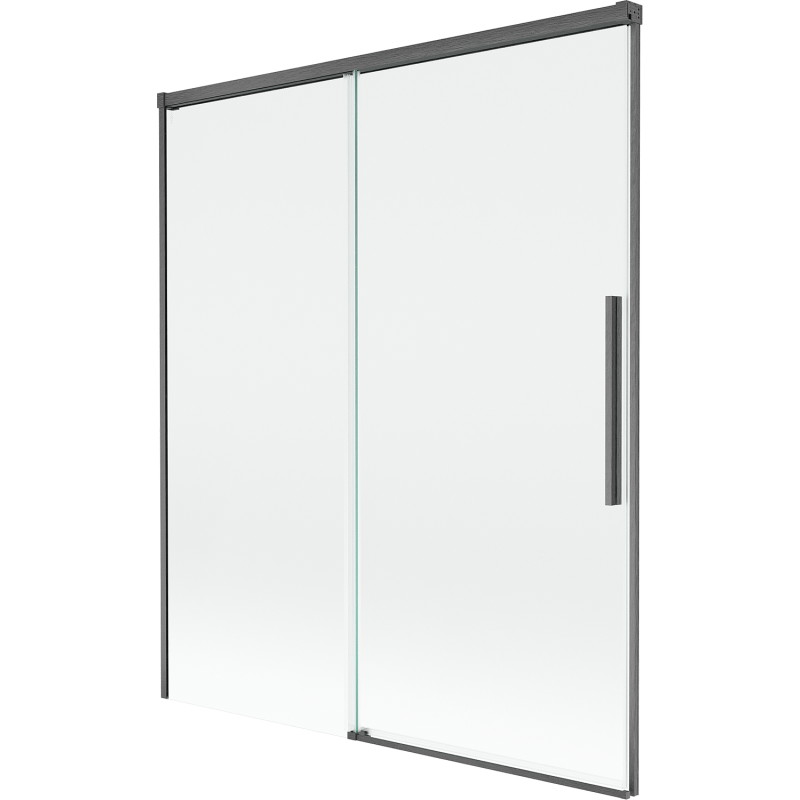 Mexen Rox vane sprchové dvere 2-krídlové posuvné 140 x 150 cm, transparentné, brúsená gun gray - 8C9-140-001-66-00