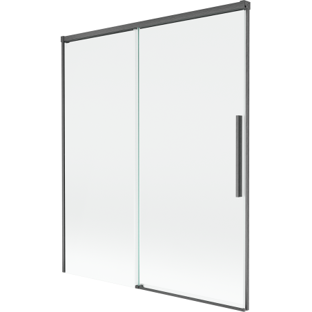 Mexen Rox vane sprchové dvere 2-krídlové posuvné 140 x 150 cm, transparentné, brúsená gun gray - 8C9-140-001-66-00