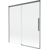 Mexen Rox dvojkrídlová zasúvacia vaňová zástena 150 x 150 cm, transparentná, brúsená gun gray - 8C9-150-001-66-00
