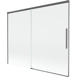 Mexen Rox posuvná vanová zástena s 2 krídlami 190 x 150 cm, transparentná, brúsená zbraňová šedá - 8C9-190-001-66-00