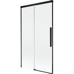 Mexen Rox dvojkrídlové posuvné vaňové zásteny 100 x 150 cm, transparentné, čierne - 8C9-100-001-70-00