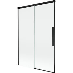Mexen Rox rozťahovacia 2-krídlová vaňová zástena 120 x 150 cm, transparentná, čierna - 8C9-120-001-70-00