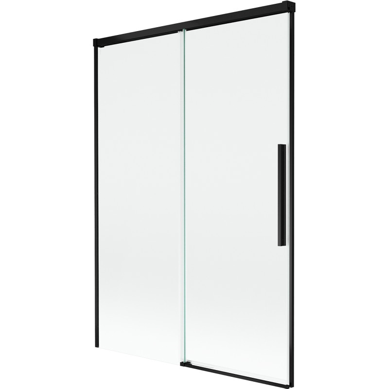 Mexen Rox rozťahovacia 2-krídlová vaňová zástena 120 x 150 cm, transparentná, čierna - 8C9-120-001-70-00