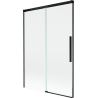 Mexen Rox rozťahovacia 2-krídlová vaňová zástena 120 x 150 cm, transparentná, čierna - 8C9-120-001-70-00