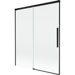 Mexen Rox sprchová zástena 2-krídlová posuvná 140 x 150 cm, transparentná, čierna - 8C9-140-001-70-00