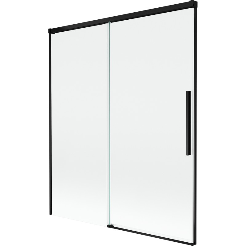 Mexen Rox posuvná vaňová zástena dvojkrídlová 140 x 150 cm, transparentná, čierna - 8C9-140-001-70-00