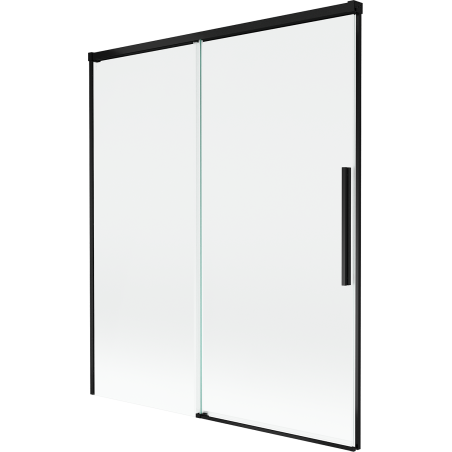 Mexen Rox sprchová zástena 2-krídlová posuvná 140 x 150 cm, transparentná, čierna - 8C9-140-001-70-00