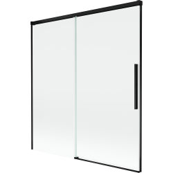 Mexen Rox dvojdverové posuvné vanové zástěny 150 x 150 cm, transparentné, čierne - 8C9-150-001-70-00