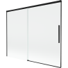 Mexen Rox sprchová stena 2-krídlová posuvná 190 x 150 cm, transparentná, čierna - 8C9-190-001-70-00