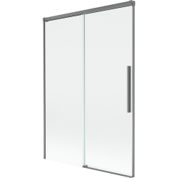 Mexen Rox sprchový paraván 2-krídlový posuvný 120 x 150 cm, transparentný, gun metal - 8C9-120-001-95-00