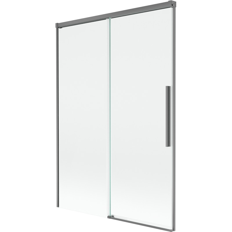 Mexen Rox posuvná vaňová zástena, 2-krídlová, 120 x 150 cm, transparentná, gun metal - 8C9-120-001-95-00