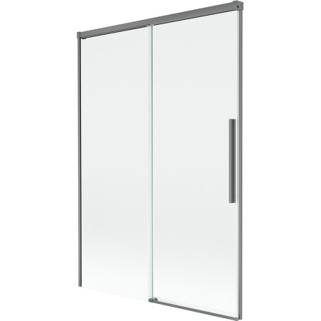 Mexen Rox posuvná vaňová zástena, 2-krídlová, 120 x 150 cm, transparentná, gun metal - 8C9-120-001-95-00