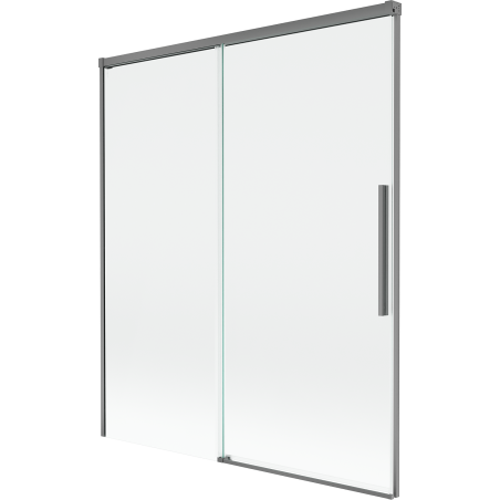 Mexen Rox dvojkrídlový vaničový panel 140 x 150 cm, priehľadný, gun metal - 8C9-140-001-95-00