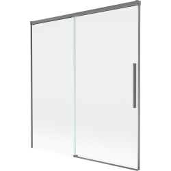 Mexen Rox sprchová zástena dvojkrídlová posuvná 150 x 150 cm, transparentná, gun metal - 8C9-150-001-95-00
