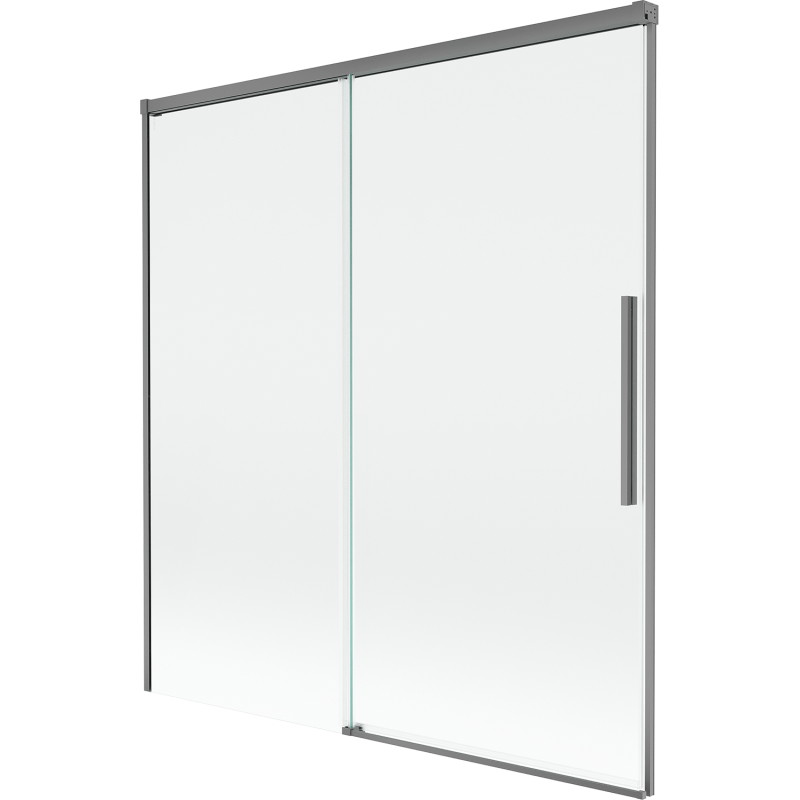 Mexen Rox sprchová zástena dvojkrídlová posuvná 150 x 150 cm, transparentná, gun metal - 8C9-150-001-95-00
