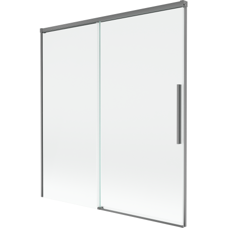 Mexen Rox sprchová zástena dvojkrídlová posuvná 150 x 150 cm, transparentná, gun metal - 8C9-150-001-95-00