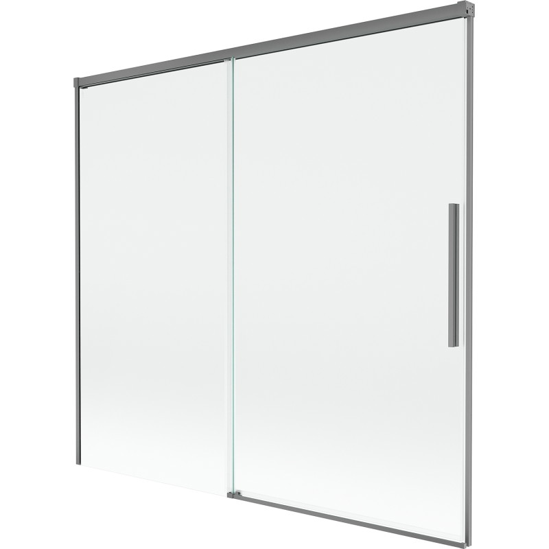 Mexen Rox rozťahovacia dvojkrídlová vanová zástena 170 x 150 cm, transparentná, gun metal - 8C9-170-001-95-00