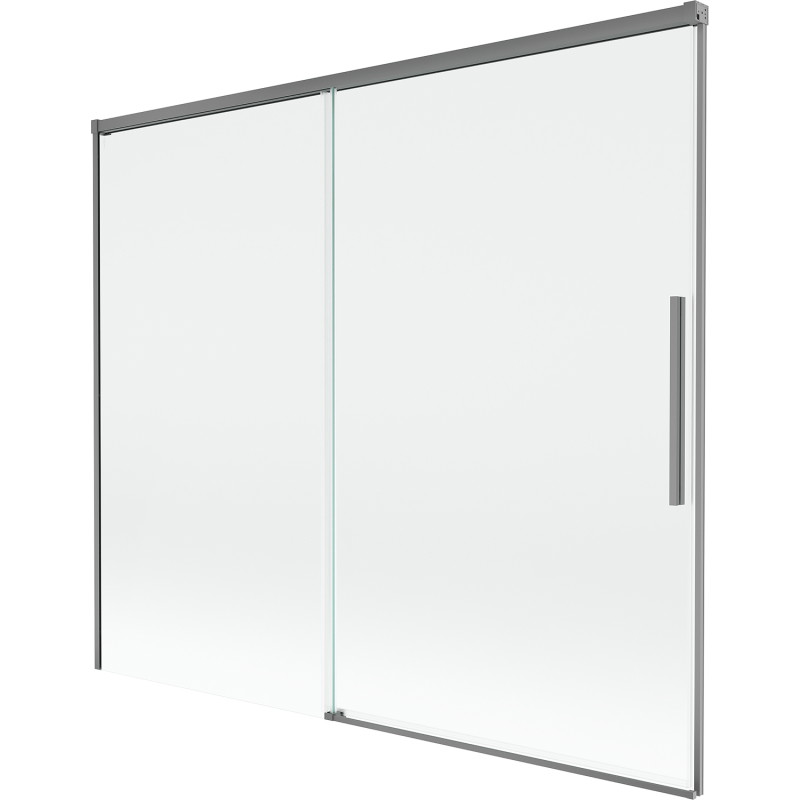 Mexen Rox vaňová zástena 2-krídlová posuvná 180 x 150 cm, transparentná, gun metal - 8C9-180-001-95-00