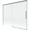 Mexen Rox dvojkrídlová posuvná sprchová zástena 190 x 150 cm, transparentná, gun metal - 8C9-190-001-95-00