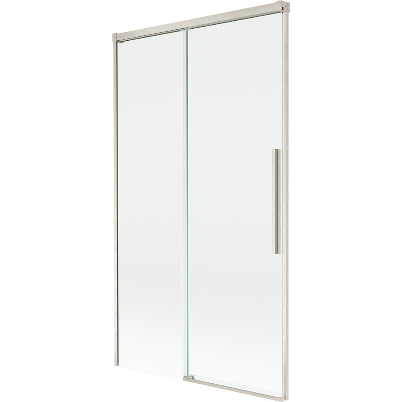 Mexen Rox 2-křídlová zasúvacia vaňová zástena 100 x 150 cm, transparentná, kartáčovaný nikel - 8C9-100-001-97-00