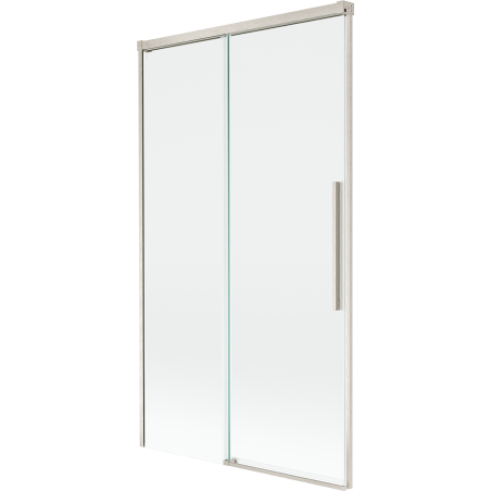 Mexen Rox 2-křídlová zasúvacia vaňová zástena 100 x 150 cm, transparentná, kartáčovaný nikel - 8C9-100-001-97-00
