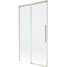 Mexen Rox sprchová zástenka dvojkrídlová posuvná 100 x 150 cm, transparentná, brúsený nikel - 8C9-100-001-97-00