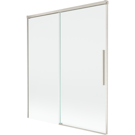 Mexen Rox sprchová zástenna 2-krídlová posuvná 140 x 150 cm, transparentná, brúsený nikel - 8C9-140-001-97-00