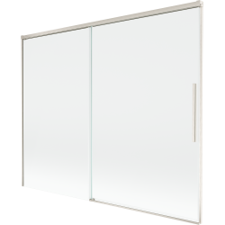 Mexen Rox sklenená vaňová zástena 2-krídlová posuvná 190 x 150 cm, transparentná, brúsený nikel - 8C9-190-001-97-00