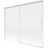 Mexen Rox sklenená vaňová zástena 2-krídlová posuvná 190 x 150 cm, transparentná, brúsený nikel - 8C9-190-001-97-00