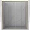 Mexen Rox posuvné sprchové dvere 190 cm, transparentné, zlaté brúsené - 8C2-190-002-55-00