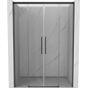 Mexen Rox Duo posuvné sprchové dvere 160 cm, transparentné, čierne - 8C2-160-002-70-00