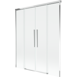 Mexen Rox vaňová zástena 2-krídlová posuvná 150 x 150 cm, transparentná, chróm - 8C9-150-002-01-00