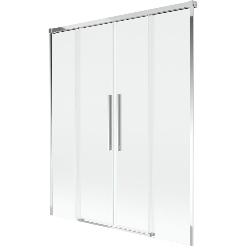 Mexen Rox vaňová zástena 2-krídlová posuvná 150 x 150 cm, transparentná, chróm - 8C9-150-002-01-00