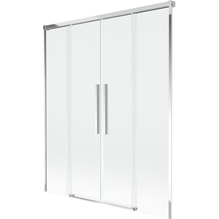 Mexen Rox vaňová zástena 2-krídlová posuvná 150 x 150 cm, transparentná, chróm - 8C9-150-002-01-00