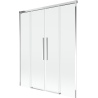 Mexen Rox sprchová zábrana 2-krídlová posuvná 160 x 150 cm, transparentná, chróm - 8C9-160-002-01-00