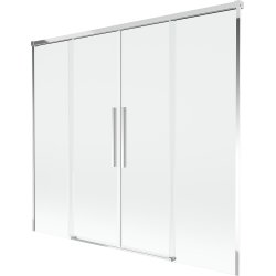 Mexen Rox vaňová zástena 2-krídlová posuvná 170 x 150 cm, transparentná, chróm - 8C9-170-002-01-00