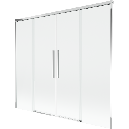 Mexen Rox vaňová zástena 2-krídlová posuvná 190 x 150 cm, transparentná, chróm - 8C9-190-002-01-00