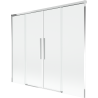 Mexen Rox vaňová zástena 2-krídlová posuvná 190 x 150 cm, transparentná, chróm - 8C9-190-002-01-00